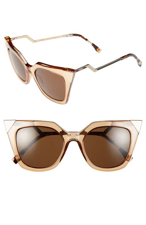 fendi square cat eye sunglasses|fendi cat eye sunglasses pink.